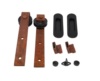 Kit Puerta Corredera Rustic 80 Óxido para puertas de hasta 80kg - accesorios para puertas